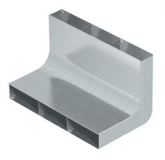 Вертикальный угол 90° кабельного канала EUK 350x48/3 секц. (сталь) (KV3 35048) | 7400664 | OBO Bettermann