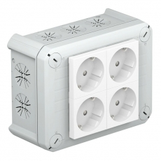 Коробка распределительная T100, 150x116x67 мм, с 4 Modul 45 (T 100 4MSD WS) | 2007825 | OBO Bettermann