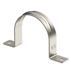 Крепежная скоба металл. двухлапковая 16mm (605 16 A4) | 1018661 | OBO Bettermann