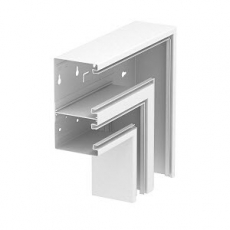 Плоский угол кабельного канала Rapid 80 90x170 мм (сталь,светло-серый) (GS-DFF90170LGR) | 6278332 | OBO Bettermann