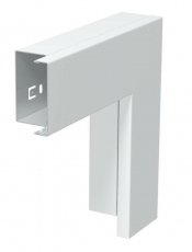 Плоский угол с крышкой кабельного канала LKM 40x60 мм (сталь,белый) (LKM F40060RW) | 6249000 | OBO Bettermann