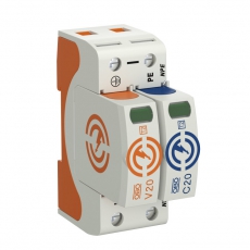 Устройства защиты от импульсных перенапряжений УЗИП для силовых сетей 1+NPE (Класс II), 320 В (V20-1+NPE-320) | 5095261 | OBO Bettermann