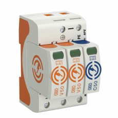 Устройства защиты от импульсных перенапряжений УЗИП для силовых сетей 2+NPE (Класс I+II), 280 В (V50-2+NPE-280) | 5093524 | OBO Bettermann