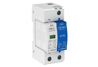 Устройства защиты от импульсных перенапряжений УЗИП для силовых сетей 1+NPE (Класс II+III), 280 В (V10-C 1+NPE-280) | 5093418 | OBO Bettermann