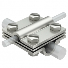 Соединитель прутка крестовой (252 8-10x16 V4A) | 5312346 | OBO Bettermann