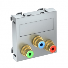 Мультимедийная рамка Video-Cinch Modul45 (серебристый) (MTG-3R L AL1) | 6105120 | OBO Bettermann