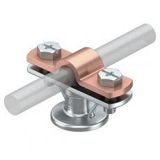 Держатель молниеприемного стержня, с фланцем (113 B-Z16) | 5412706 | OBO Bettermann