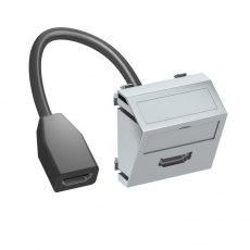 Мультимедийная рамка HDMI Modul45 (серебристый) (MTS-HD F AL1) | 6104844 | OBO Bettermann