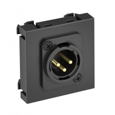 Мультимедийная рамка XLR Modul45 (черный) (MTG-X3M S SWGR1) | 6105260 | OBO Bettermann