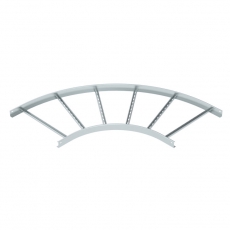 Угловая секция 90° лестничного лотка 60х600 мм R=500 мм (LB 90 660 R5 FS) | 6211430 | OBO Bettermann