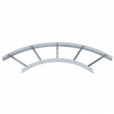 Угловая секция 90° лестничного лотка 60х400 мм R=500 мм (LB 90 640 R5 FT) | 6211454 | OBO Bettermann