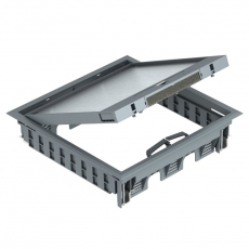 Лючок GES9-3B U (универсальный) 12xModul45 (полиамид,серый) (GES9-3B U 7011) | 7405077 | OBO Bettermann