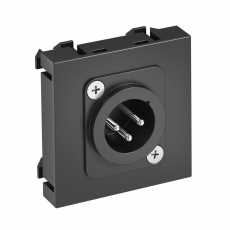 Мультимедийная рамка XLR Modul45 (черный) (MTG-X3M L SWGR1) | 6105225 | OBO Bettermann