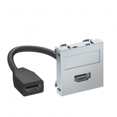 Мультимедийная рамка HDMI Modul45 (серебристый) (MTG-HD F AL1) | 6104832 | OBO Bettermann