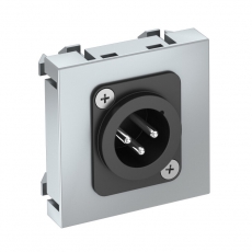 Мультимедийная рамка XLR Modul45 (серебристый) (MTG-X3M L AL1) | 6105228 | OBO Bettermann