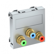 Мультимедийная рамка Video-Cinch Modul45 (серебристый) (MTG-3R F AL1) | 6105144 | OBO Bettermann