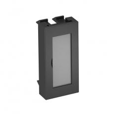 Заглушка с полем для маркировки Modul45 45x22,5 мм (черный) (ADP-BF SWGR0.5) | 6117411 | OBO Bettermann