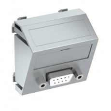 Мультимедийная рамка D-Sub9 Modul45 (серебристый) (MTS-DB9 S AL1) | 6104652 | OBO Bettermann