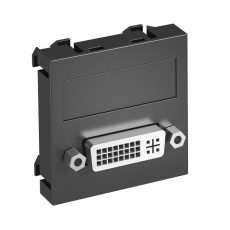 Мультимедийная рамка DVI Modul45 (черный) (MTG-DVI S SWGR1) | 6104733 | OBO Bettermann