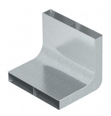 Вертикальный угол 90° кабельного канала EUK 250x38 мм (сталь) (KV2 25038) | 7400636 | OBO Bettermann