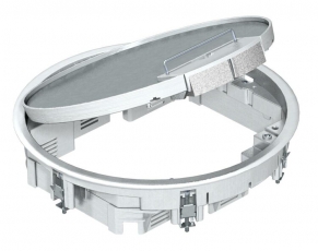 Лючок GESRA7U (универсальный) 10xModul45 (серебристый) (GESRA7 10U) | 7405544 | OBO Bettermann