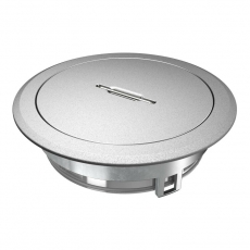 Лючок GES R2T 40х140 мм (для монтажных оснований, хром.) с тубусом (GES R2T Cr) | 7408866 | OBO Bettermann