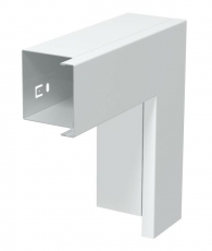 Плоский угол с крышкой кабельного канала LKM 60x60 мм (сталь,белый) (LKM F60060RW) | 6249485 | OBO Bettermann
