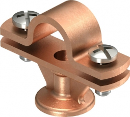 Держатель молниеприемного стержня, с фланцем (113 ZN-16) | 5412633 | OBO Bettermann