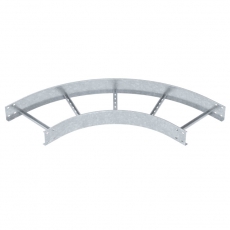 Угловая секция 90° лестничного лотка 110х400 мм R=500 мм (LB 90 1140 R5 FT) | 6217776 | OBO Bettermann