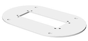 Напольная пластина для электромонтажной колонны (сталь,серебристо-белый) (ISSBP70140WA) | 6290124 | OBO Bettermann