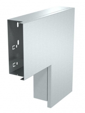 Плоский угол с крышкой кабельного канала LKM 60x150 мм (сталь) (LKM F60150FS) | 6248012 | OBO Bettermann