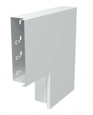 Плоский угол с крышкой кабельного канала LKM 60x200 мм (сталь,белый) (LKM F60200RW) | 6249523 | OBO Bettermann
