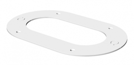 Потолочная рамка для электромонтажной колонны (сталь,белый) (WAG70140O) | 6290260 | OBO Bettermann