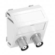 Мультимедийная рамка Audio-BNC Modul45 (белый) (MTS-2BC F RW1) | 6105102 | OBO Bettermann