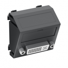 Мультимедийная рамка DVI Modul45 (черный) (MTS-DVI S SWGR1) | 6104745 | OBO Bettermann