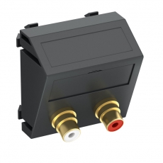 Мультимедийная рамка Audio-Cinch Modul45 (черный) (MTS-2R F SWGR1) | 6105081 | OBO Bettermann