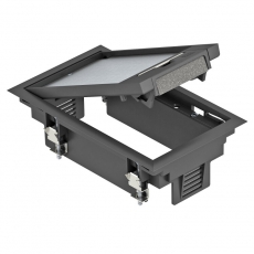 Лючок GES2U (универсальный) 3xModul45 (полиамид,черный) (GES2 U 9011) | 7405120 | OBO Bettermann