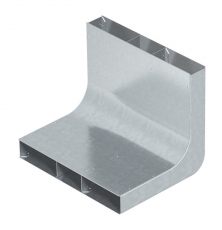 Вертикальный угол 90° кабельного канала EUK 250x38/3 секц. (сталь) (KV3 25038) | 7400648 | OBO Bettermann