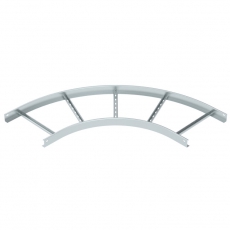 Угловая секция 90° лестничного лотка 60х400 мм R=500 мм (LB 90 640 R5 FS) | 6211426 | OBO Bettermann