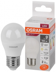 Лампа светодиодная LED Value CL- P 7W/830 230V E27 10X1 | 4058075579804 | OSRAM