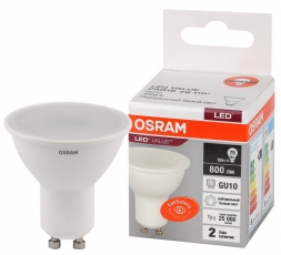Лампа светодиодная LED Value PAR16 10W/840 230V GU10 10X1 | 4058075581807 | OSRAM