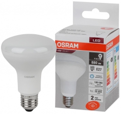 Лампа светодиодная LED Value R80 11W/865 230V E27 10X1     | 4058075582750 | OSRAM
