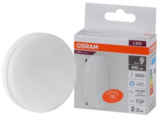 Лампа светодиодная LED Value GX53 6W/865 230V GX53 10X1 | 4058075582033 | OSRAM