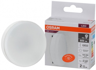 Лампа светодиодная LED Value GX53 10W/840 230V GX53 10X1 | 4058075582095 | OSRAM
