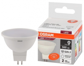 Лампа светодиодная LED Value MR16 7W/840 230V GU5.3 10X1 | 4058075582811 | OSRAM