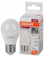 Лампа светодиодная LED Value CL- P 7W/840 230V E27 10X1 | 4058075579835 | OSRAM