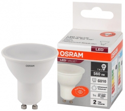 Лампа светодиодная LED Value PAR16 7W/840 230V GU10 10X1 | 4058075581586 | OSRAM