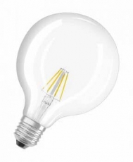 Лампа светодиодная LED Retrofit CLASSIC GLOBE125 60 CL 6,5 W/2700K E27 | 4052899972377 | OSRAM