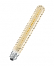 Лампа светодиодная филаментная Vintage 1906 LED CL Tubular FIL GOLD 35 non-dim 5W/824 E27 | 4058075808188 | Osram