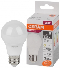 Лампа светодиодная LED Value CL- A 7W/830 230V E27 10X1 | 4058075577893 | OSRAM